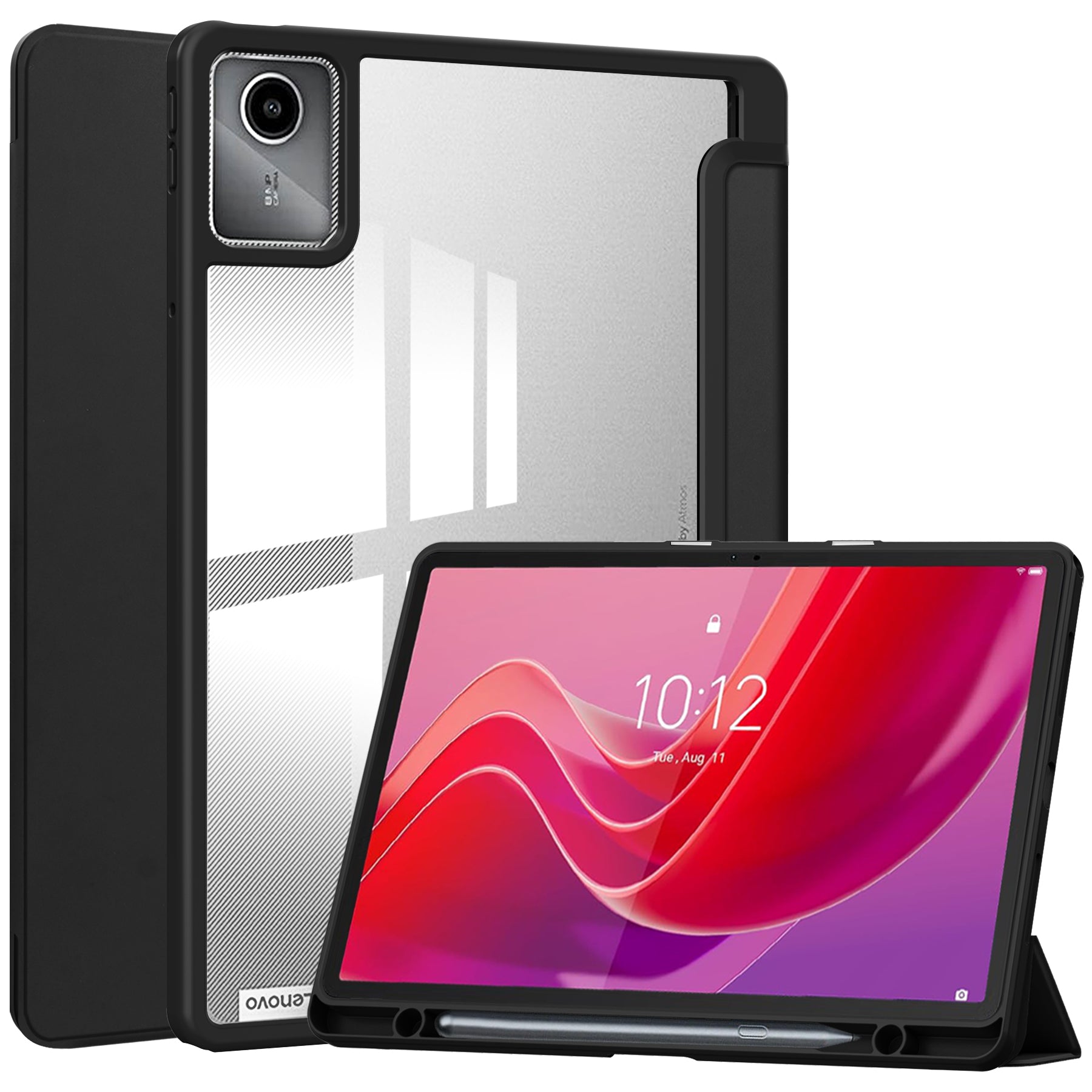For Lenovo Tab M11 / Xiaoxin Pad 11 2024 Case Anti-Scratch PU+TPU+Acrylic Tablet Cover with Pen Slot For Lenovo Tab M11 / Xiaoxin Pad 11 2024 Case Anti-Scratch PU+TPU+Acrylic Tablet Cover with Pen Slot